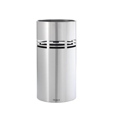blomus -SLICE- umbrella stand made of stainless steel, modern and robust umbrella holder, space-saving storage solution for umbrellas, stainless steel, 68530 on sale